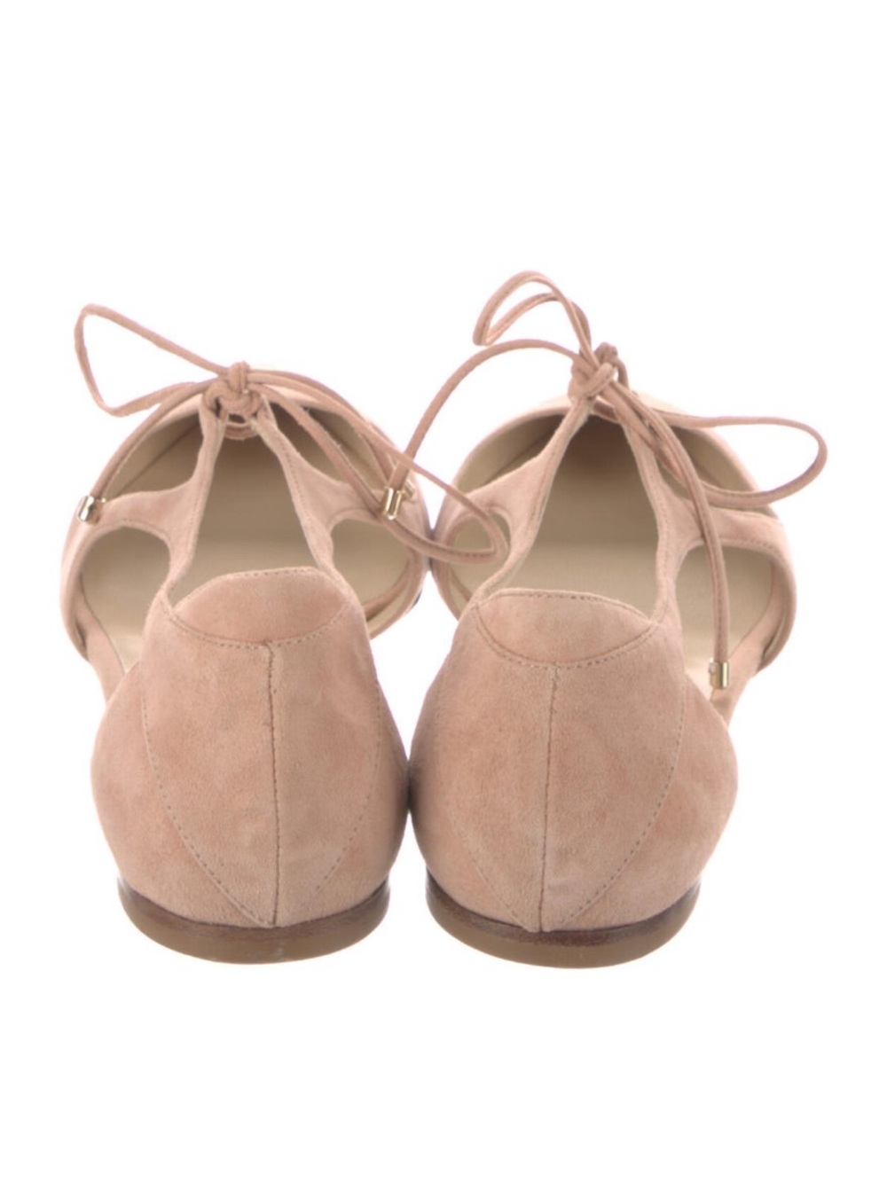 Jimmy Choo Blush Suede D’Orsay Flats - Picture 4 of 5